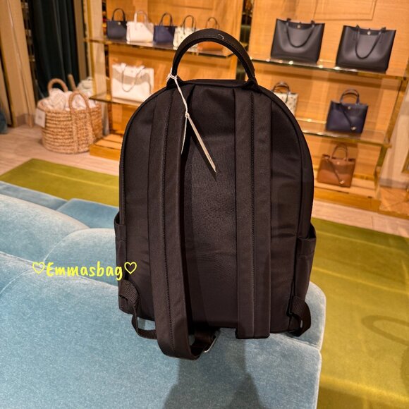 Tory Burch Nylon Backpack 173559 In Black Lightweight $350 main image 6